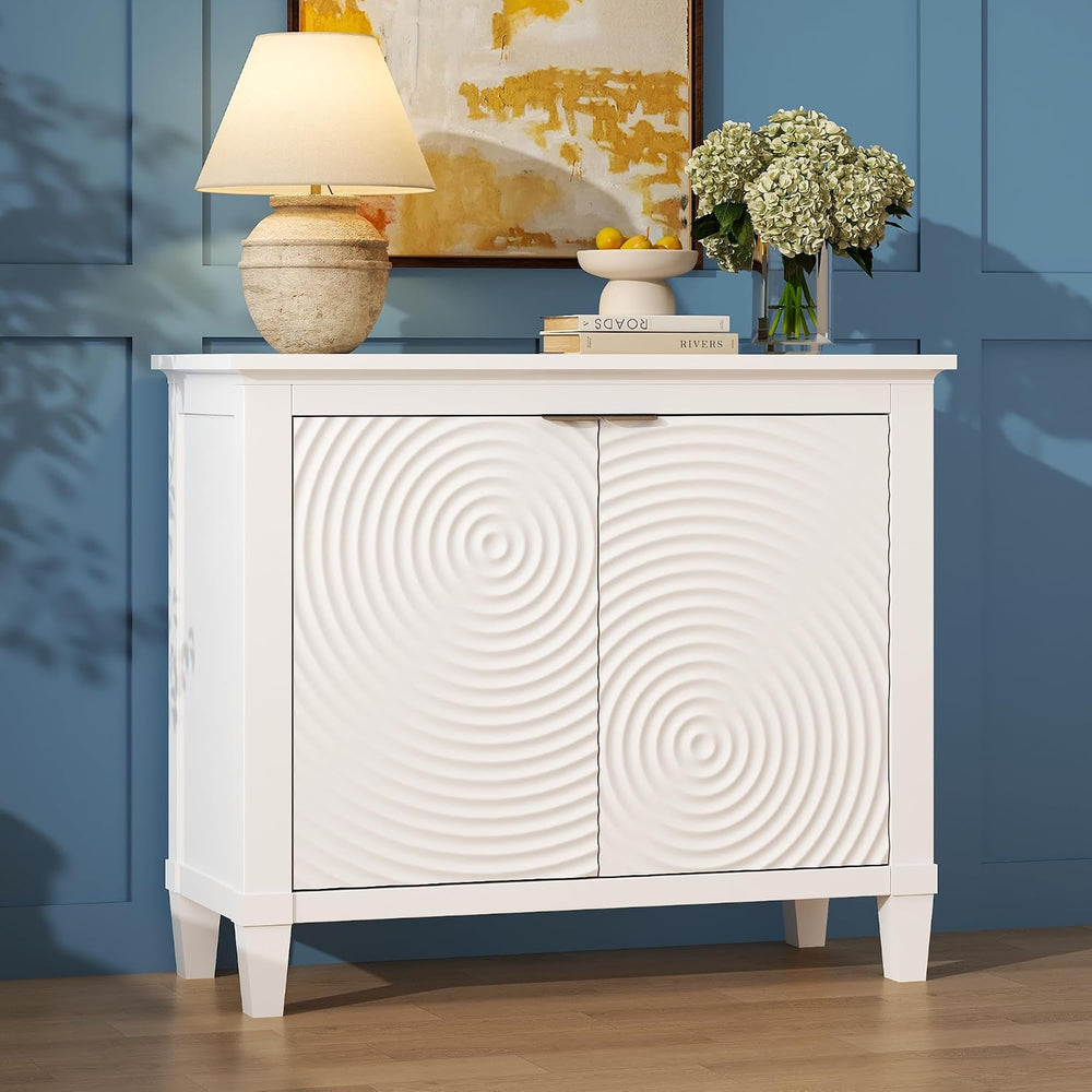 karlott Buffet Cabinet with Storage, Sideboard Accent Cabinet, Annual Ring | ...