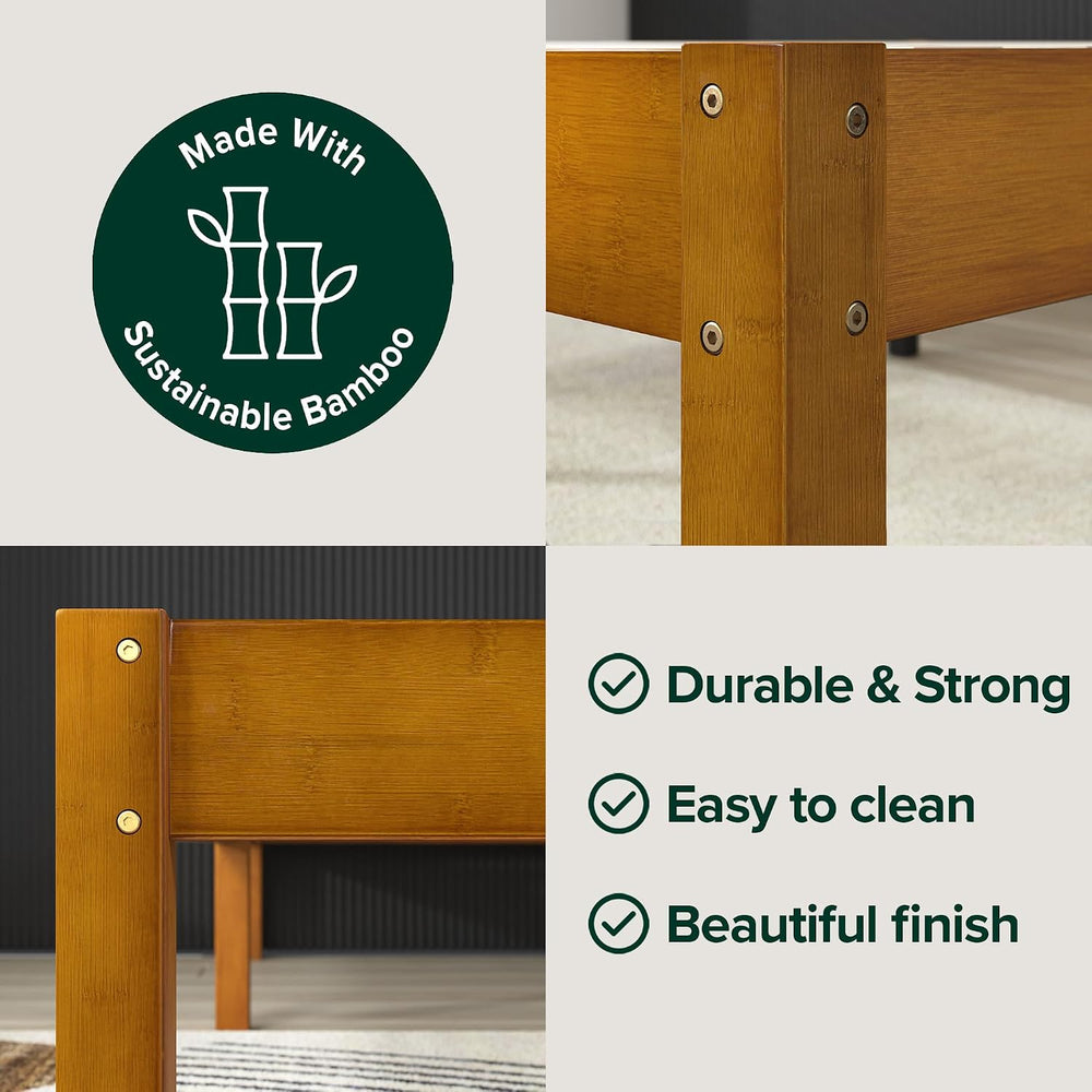 Zinus 14 Inch Ellie Bamboo Platform Bed Frame, No Box Spring Needed, King