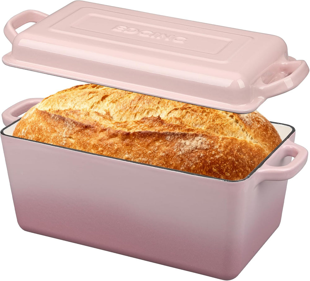 EDGING CASTING Enameled Cast Iron Dutch Oven, Oblong Bread Oven