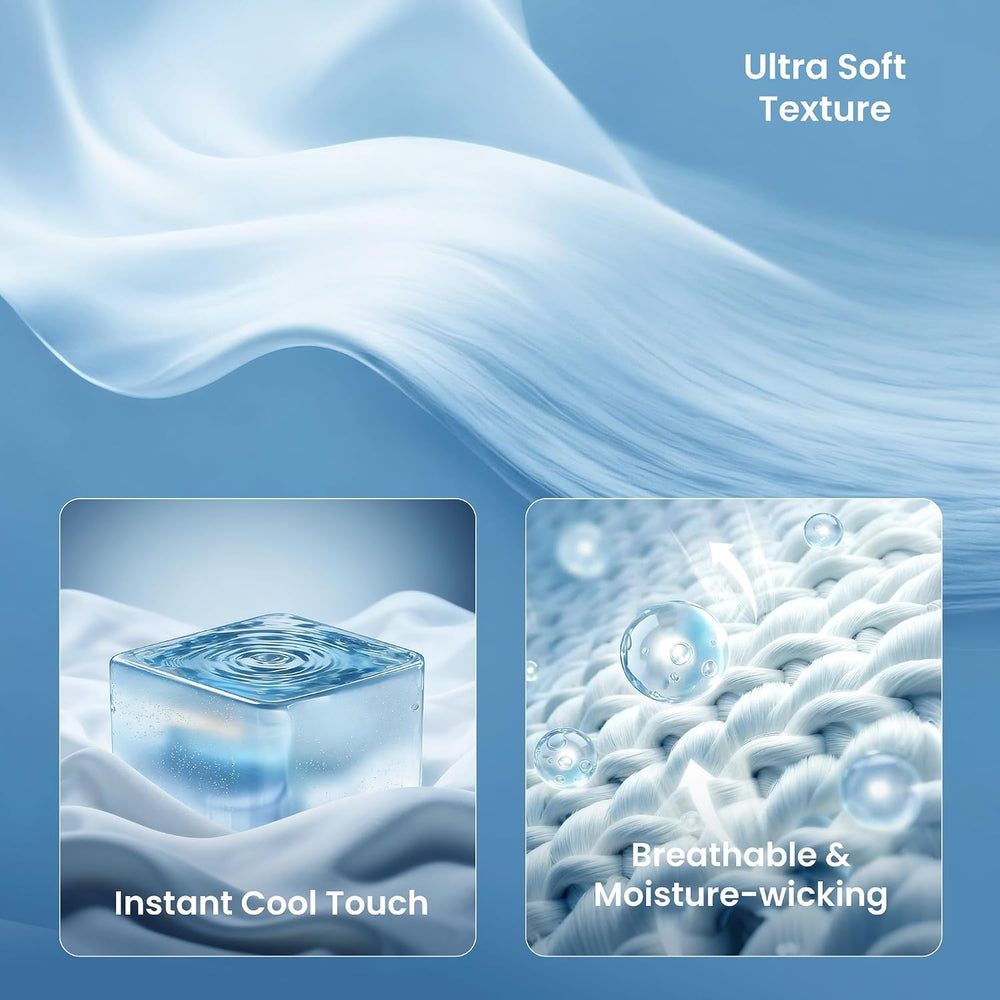 SLEEP ZONE Nanotex Cooling Blanket for Hot Sleepers, Double-Sided Cold Blanke...