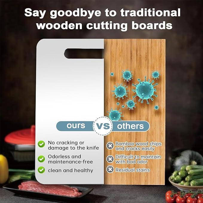 304 Stainless Steel Cutting Board, Non Toxic Cutting Boards