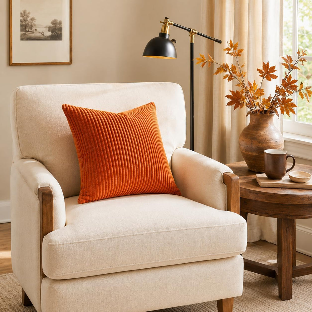 Topfinel Throw Pillow Cover 4pc Set - Multi Yellow Burnt Orange Combo - 22&qu...