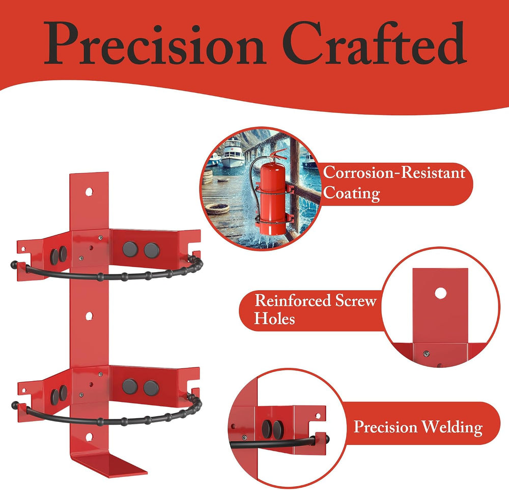 Universal Fire Extinguisher Mount Bracket, 2.5&5lb Extinguishers, 1 Pack