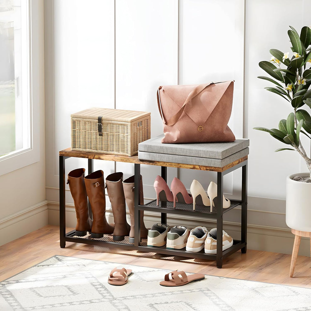 Shoe Rack for Entryway, Freestanding Hidden Shoe Storage Organizer, Boot Shoe...