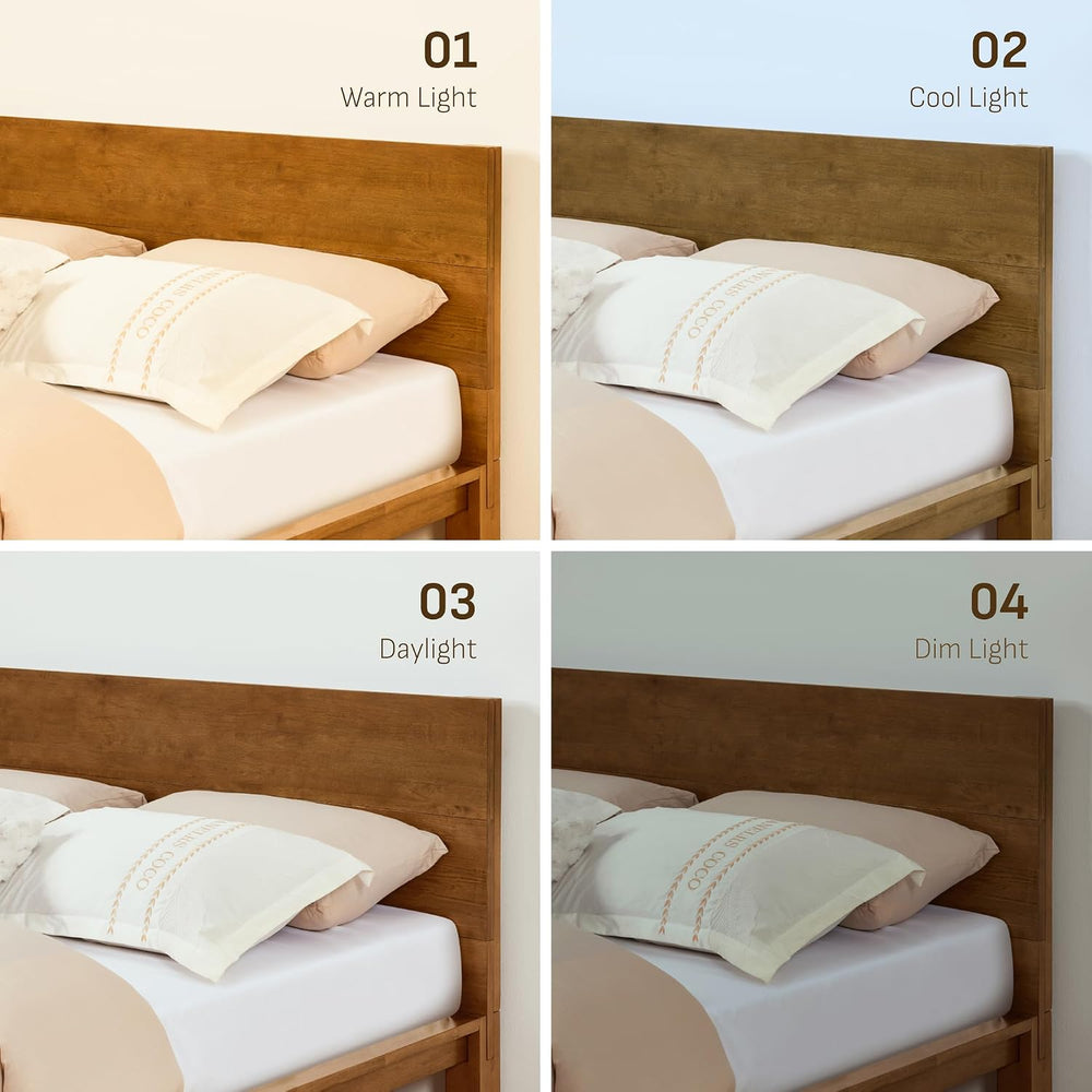 Softa Mikor Queen Japanese Joinery Bed Frame, Solid Wood, No-Tool Setup