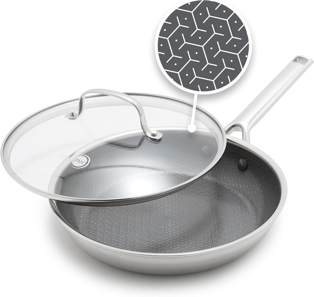 GreenPan Hybrid 12” Nonstick Stainless Steel Frying Pan