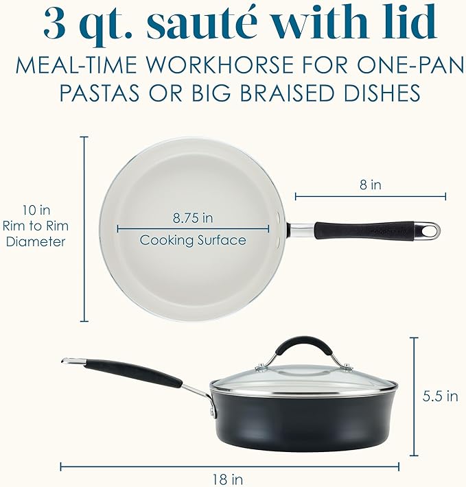 Rachael Ray Cucina Ceramic Nonstick Saute Pan