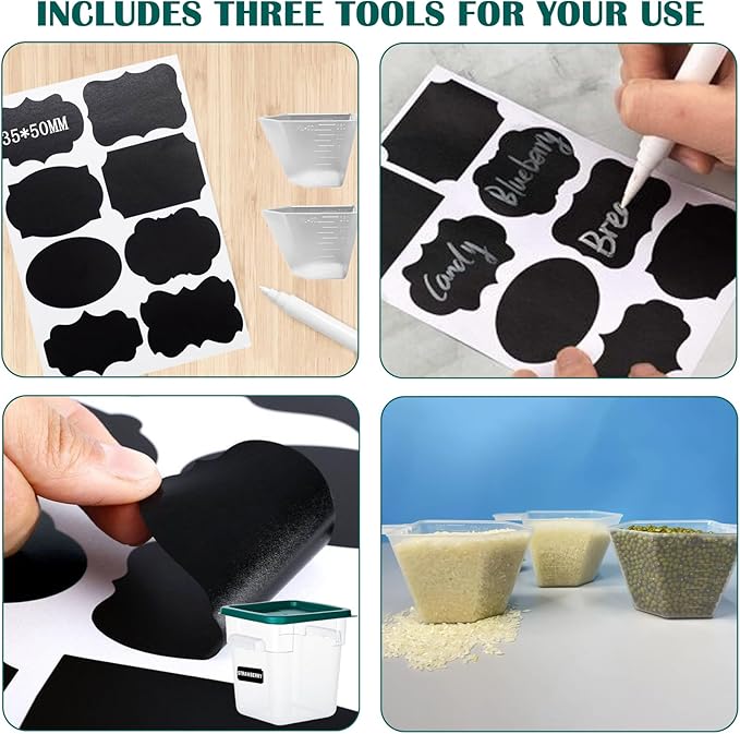 4 Pack 2QT & 4QT Food Storage Containers