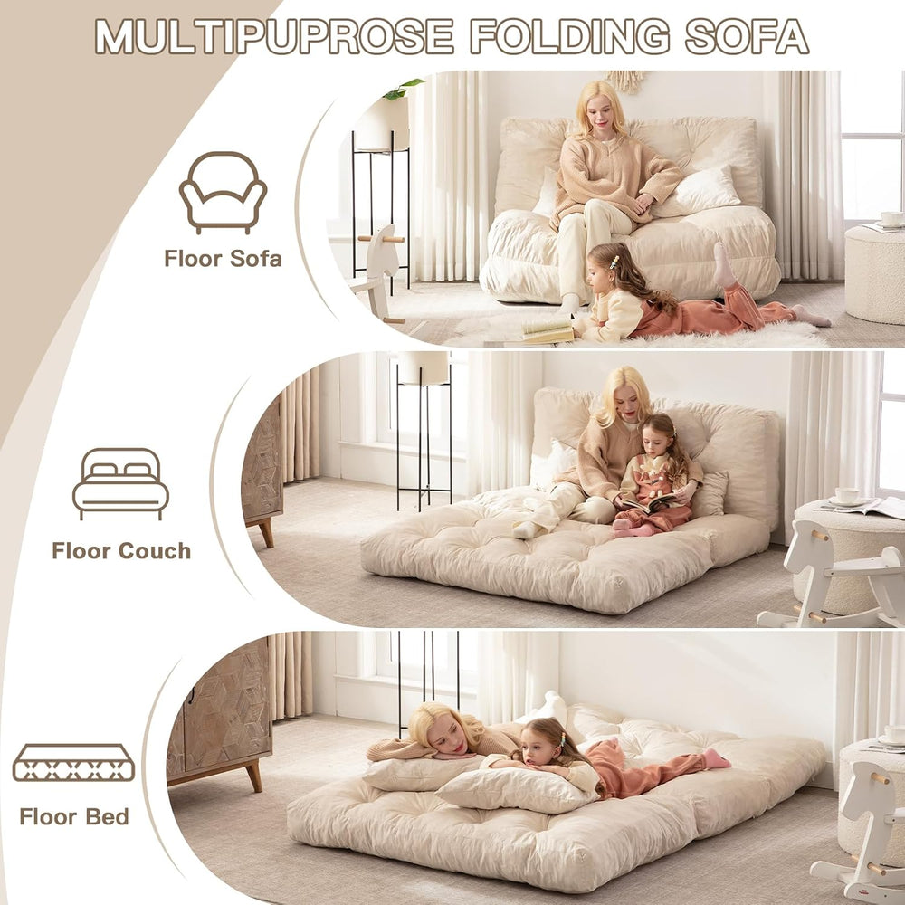 Folding Sofa Bed Fold Out Floor Couch Convertible Sleeper Chair Bed