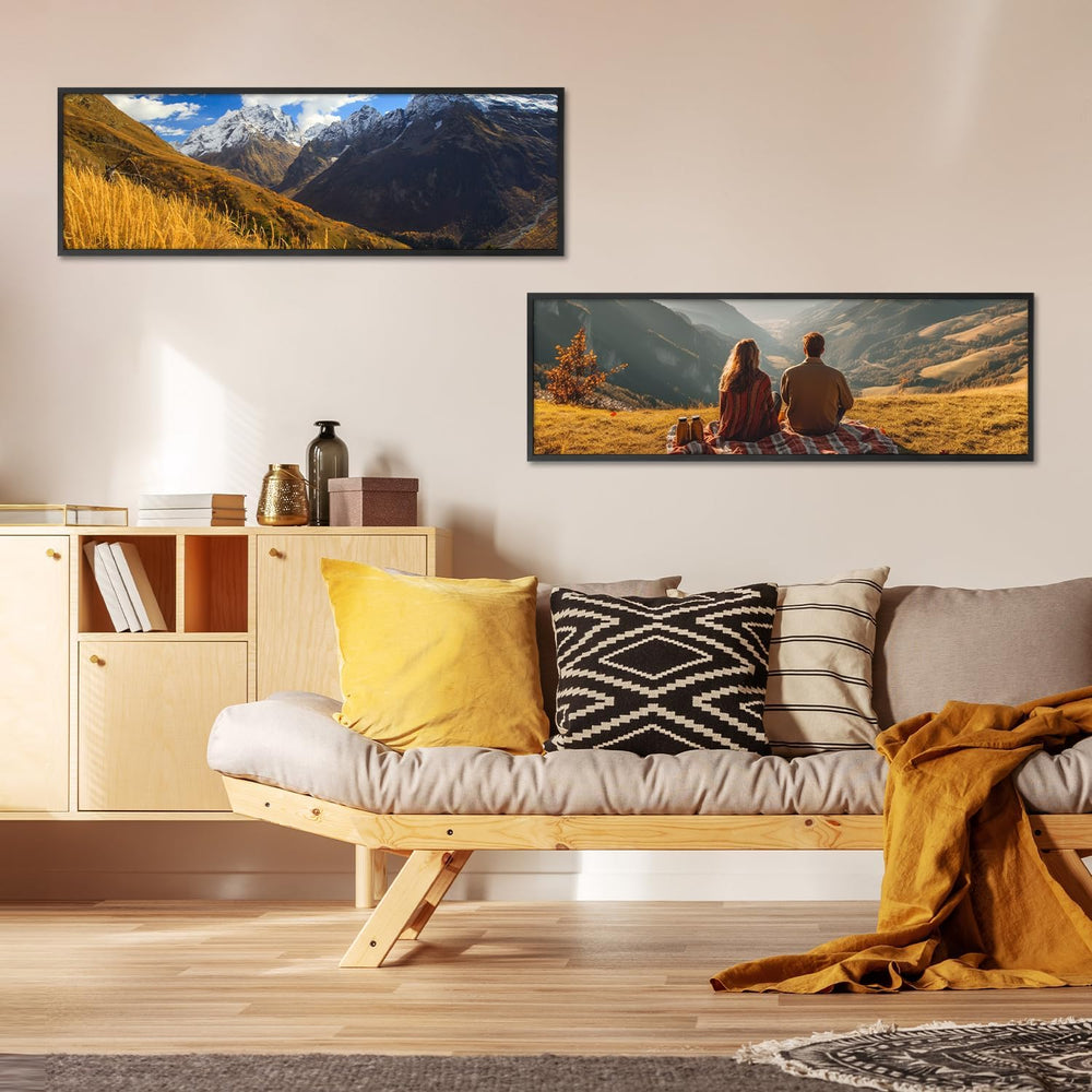 DOAI ART 12x36 Poster Frame 2 Pack, Black 12 x 36 Picture Frames