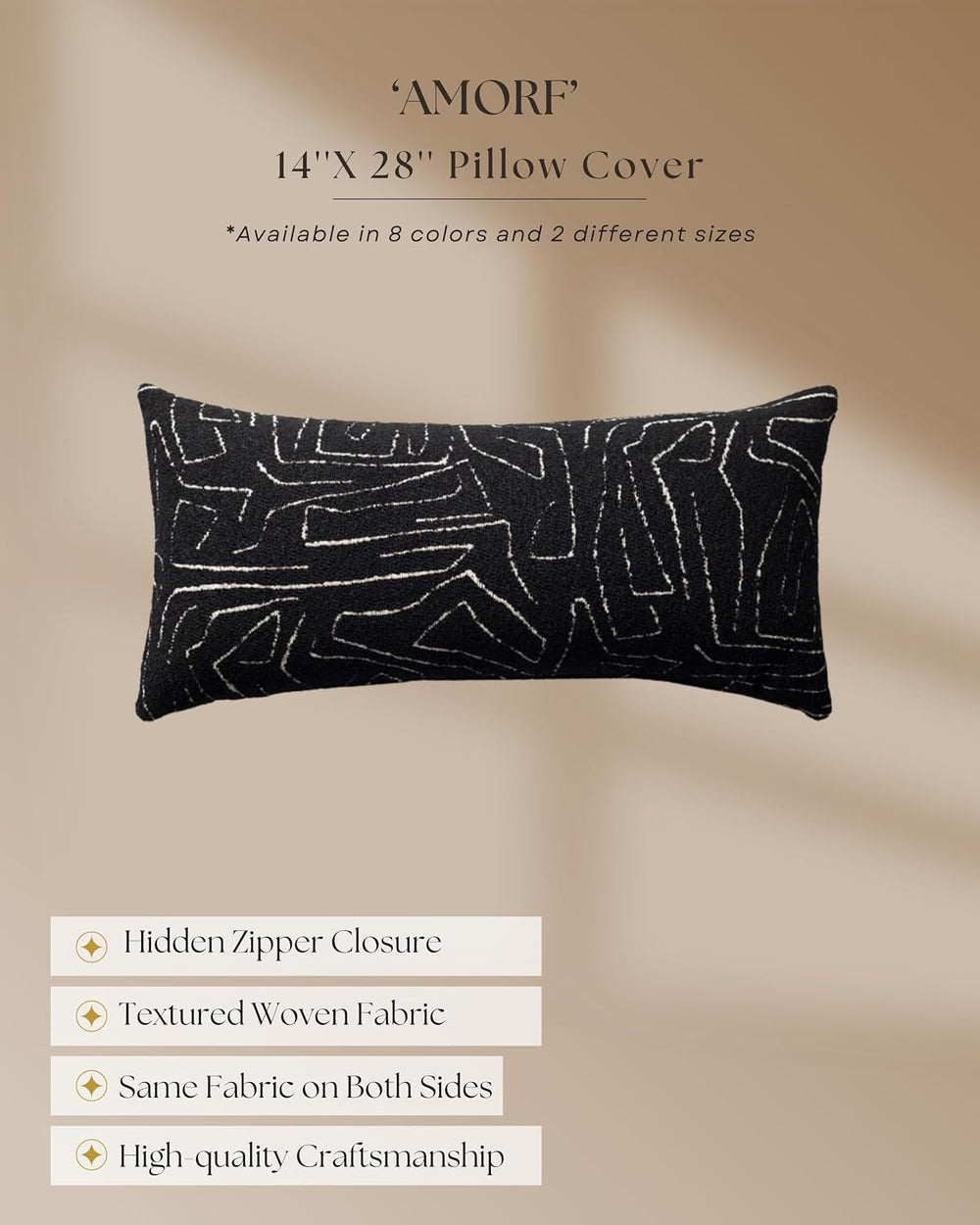Throw Pillow Covers, Pack of 1 Woven Jacquard Cushion Covers for Sofas, Couch...