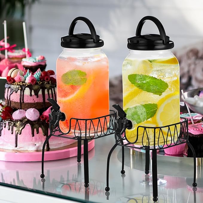 Tanlade 2 Pcs Plastic Drink Dispenser