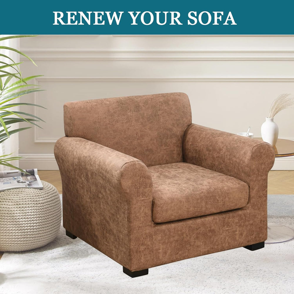 FUANGUI 2 Piece Chair Covers Armchair Arm Covers Chair Couch Covers