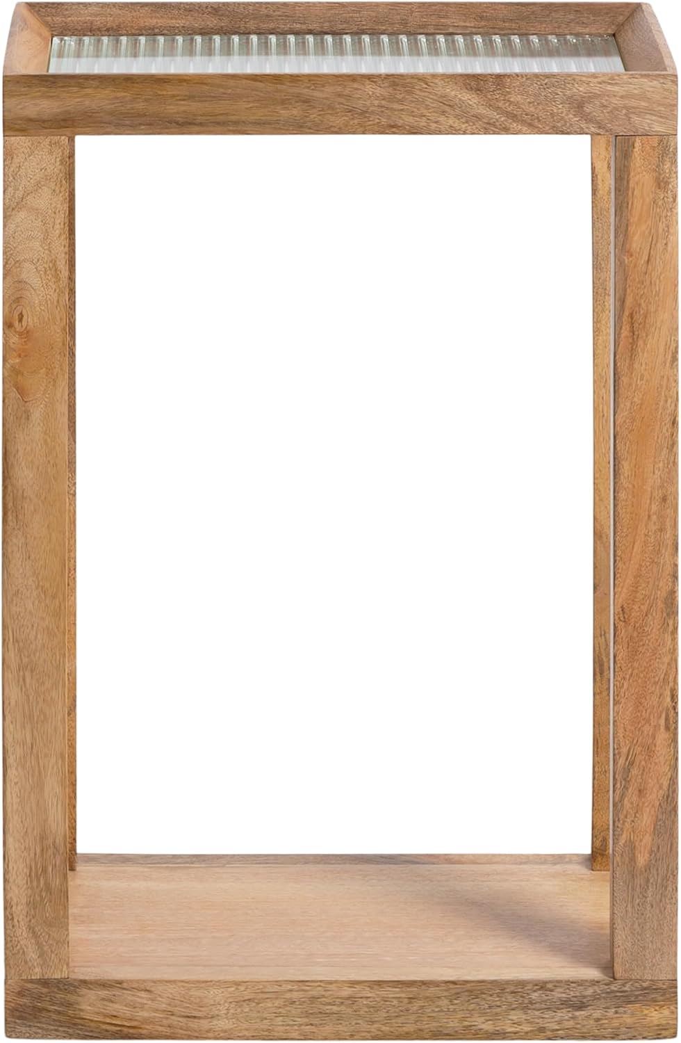 Kate and Laurel Keating Modern Rectangle Mango Wood End Table, 16 x 10 x 24, ...
