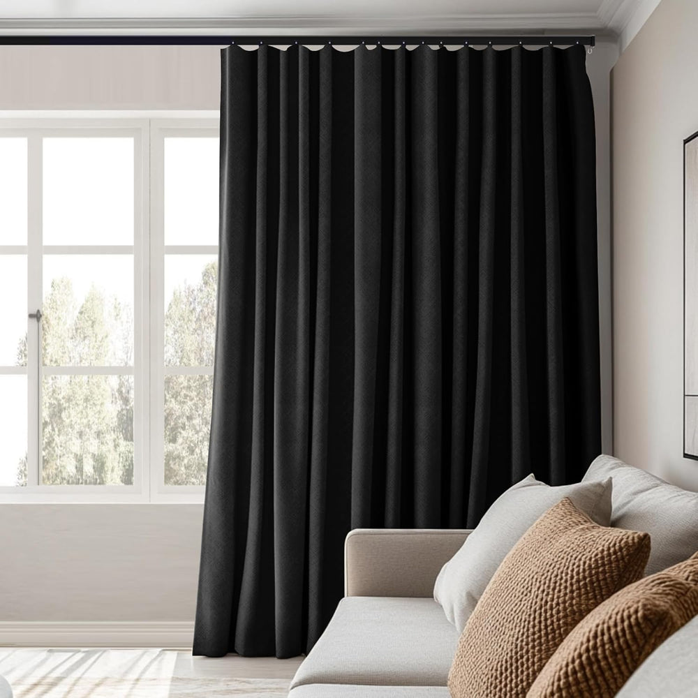 MaKefeile Room Divider Curtains Total Blackout Privacy Curtain Panel Room The...