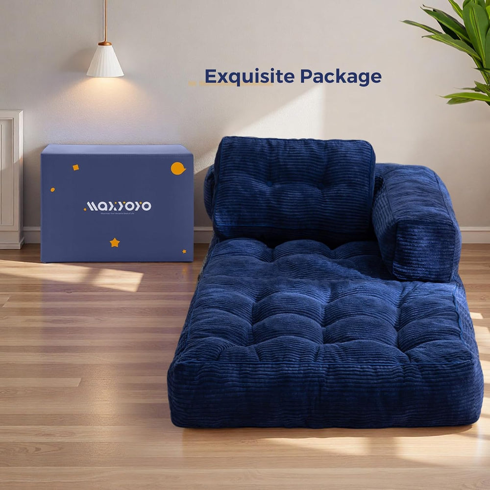 MAXYOYO Folding Sofa Bed, Convertible Chair Bed with Pillow
