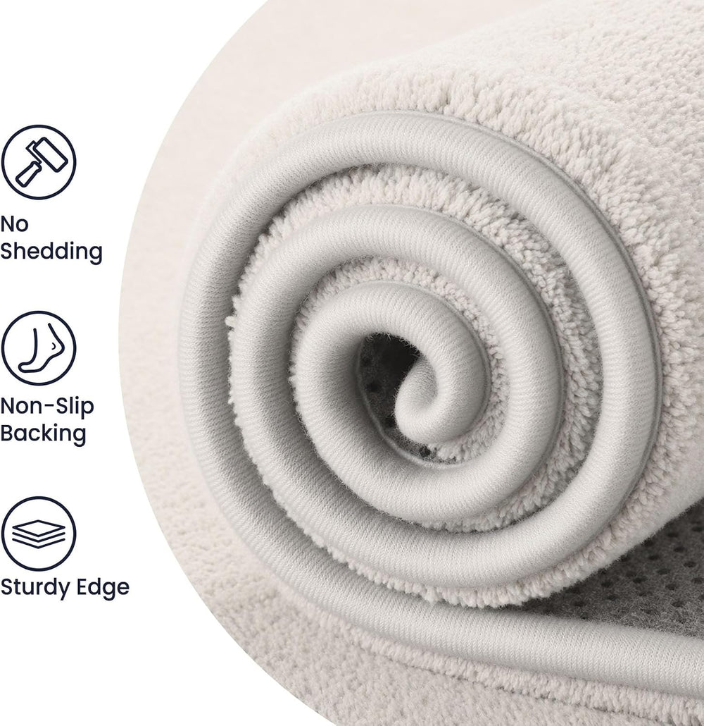 Sour Lemon 10x14 Area Rugs for Living Room Bedroom, Large Carpet White Rug