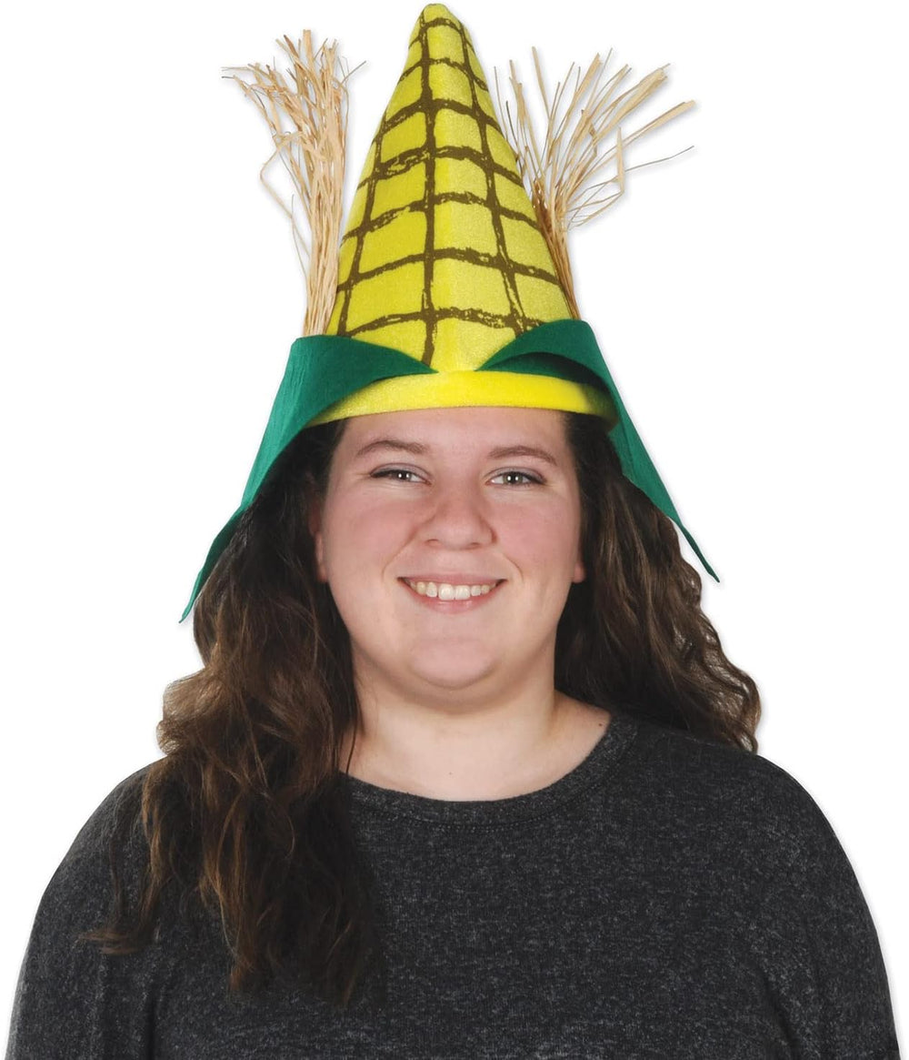 Beistle Unisex Plush Corn Cob Hats, 2 Pieces – Farm Party Supplies, Halloween...