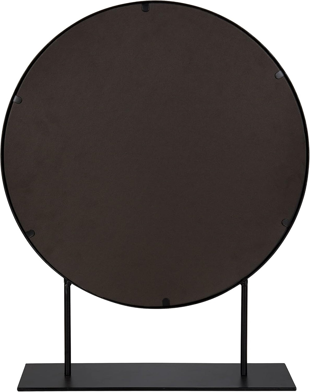 Kate and Laurel Rouen Modern Glam Round Metal Frame Table Mirror with Stand, ...