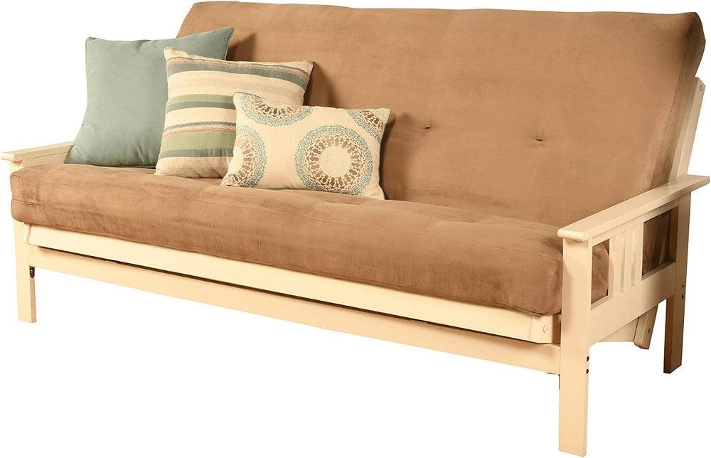 Kodiak Furniture Monterey Futon Set, No Drawers, with Antique White Base and ...