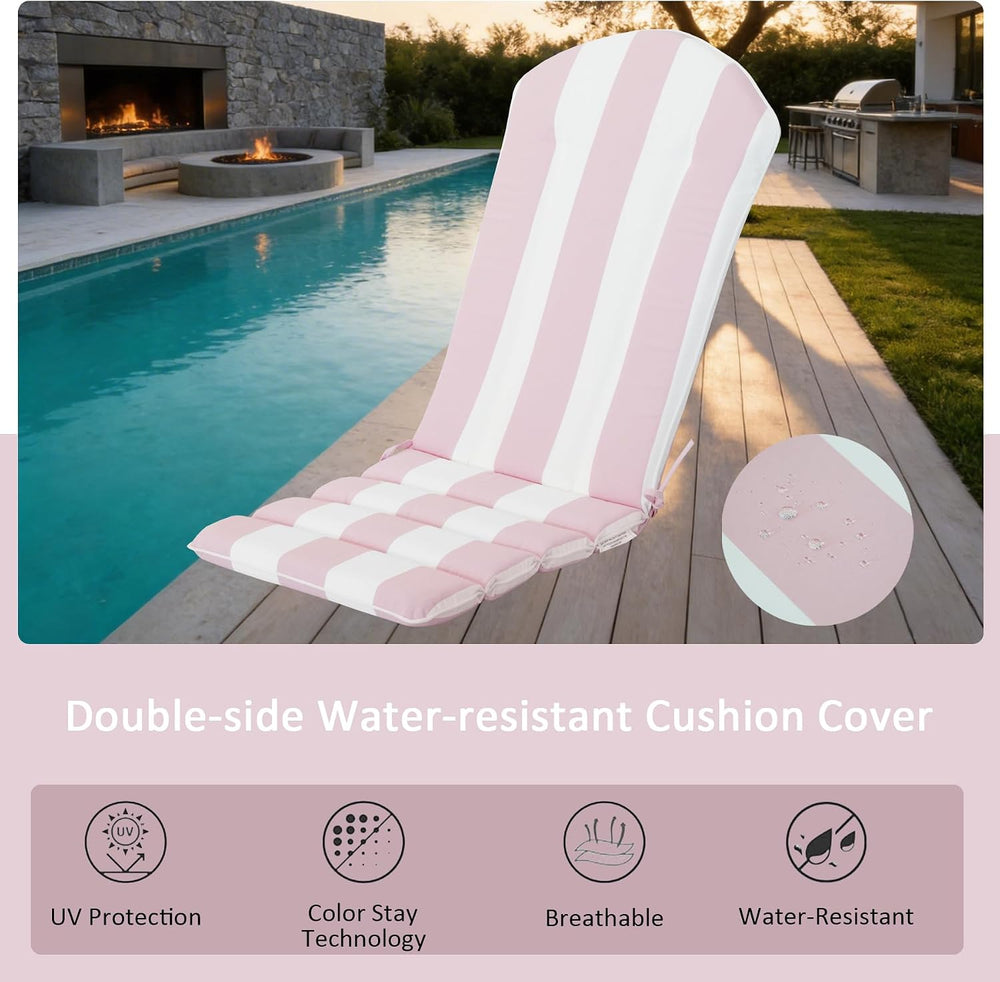 COZYVIDA 50"x20" Adirondack Chair Cushions Set of 2,Outdoor Rocking...