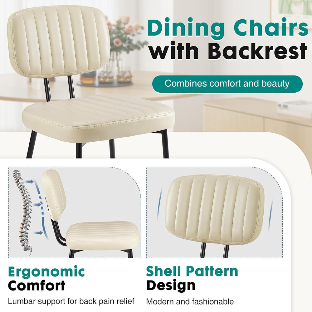 OLIXIS Dining Chairs Set of 2, Mid Century Modern Kitchen Chairs