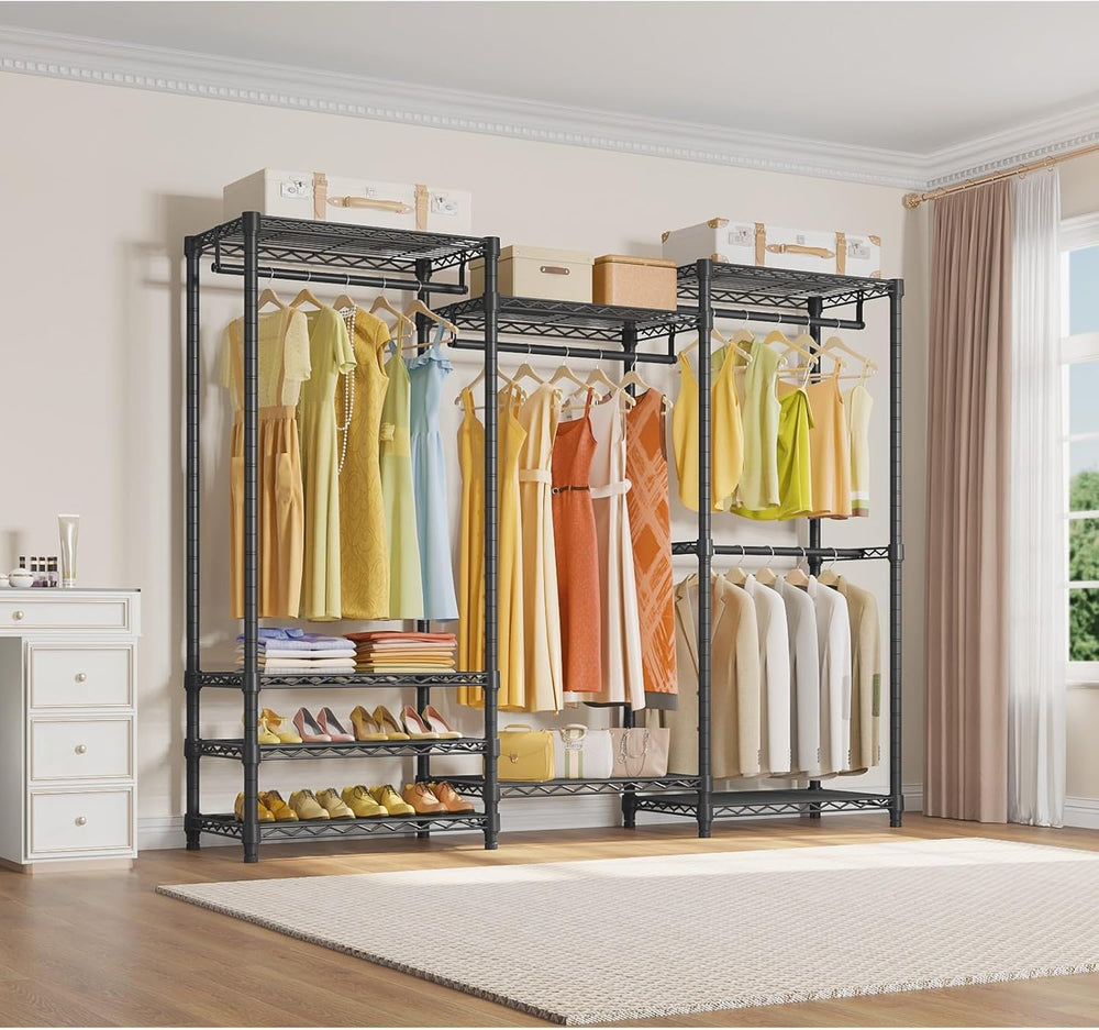 VIPEK V5 Heavy Duty Clothes Rack, Freestanding Modular Closet System, Black