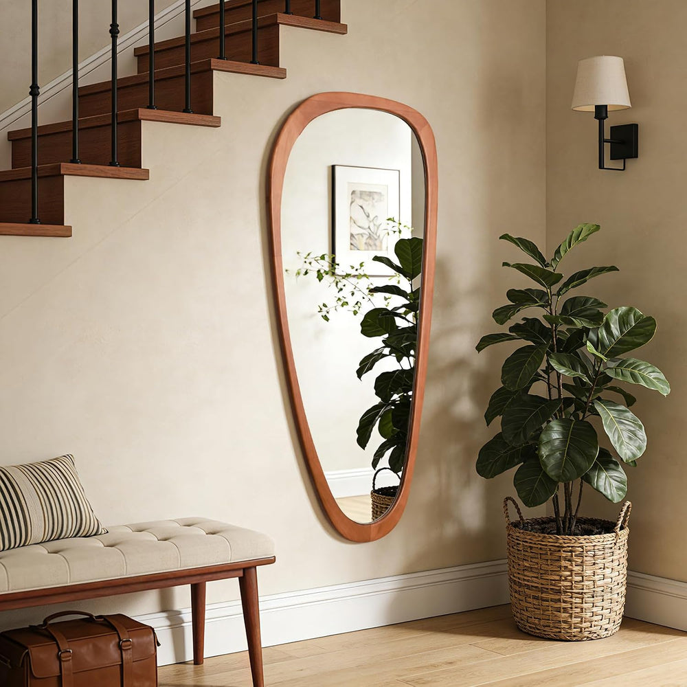 WallBeyond Asymmetrical Mirror, Irregular Mirror Full Length, Boho Wall Mirro...