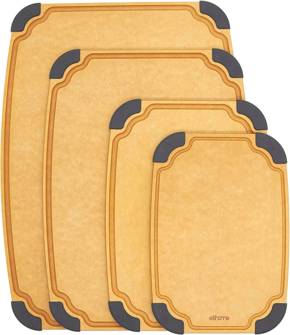Elihome Essential Series 4-in1 Cutting Board Set