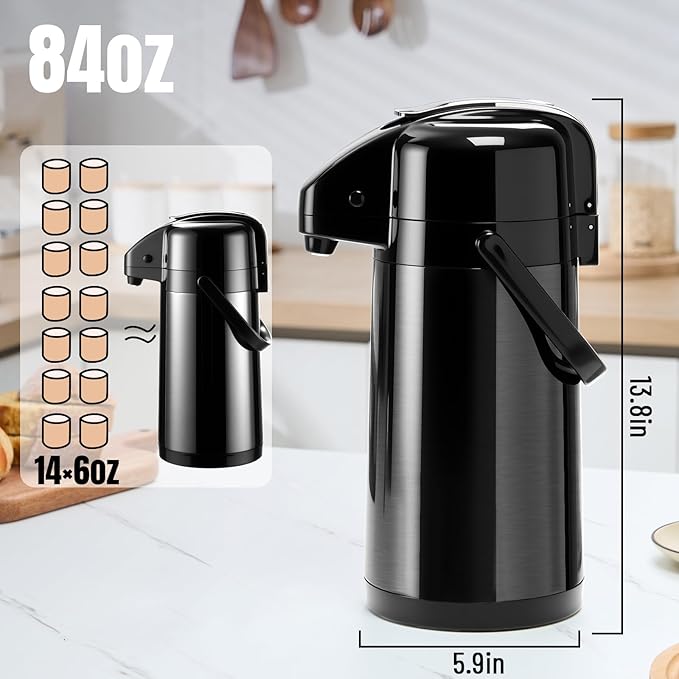 PARACITY Upgraded Airpot Coffee Carafe