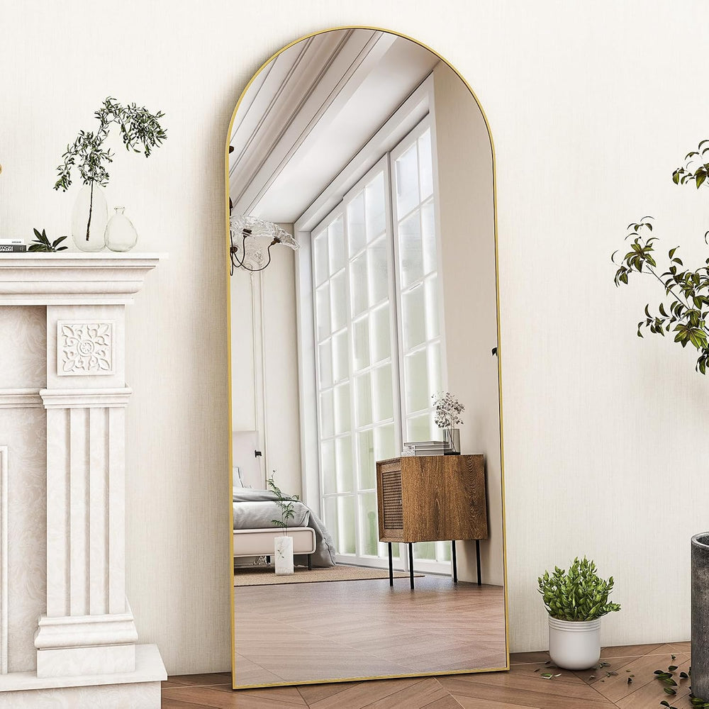 HARRITPURE 56"x21" Arched Full Length Mirror Floor Mirrors