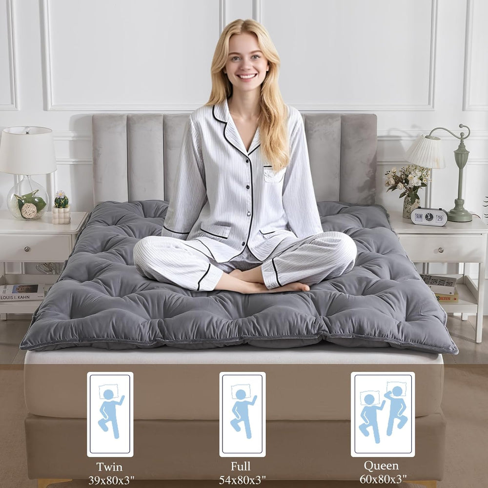 SHOUREN Japanese Futon Mattress Floor Mattress 3" Tatami Mat,Shredded Me...