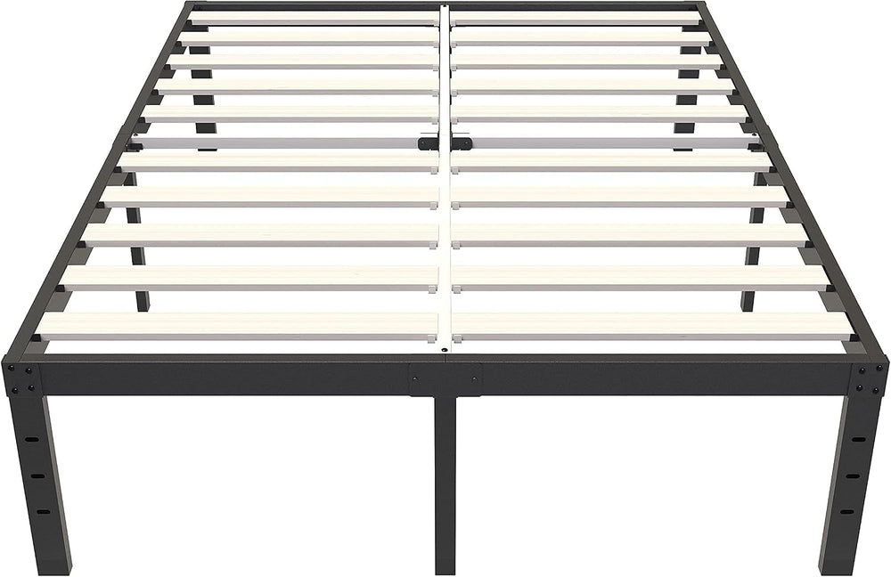 ZIYOO Full Size Bed Frame, 18 Inches Tall, 3 Inches Wide Wood Slats with 3500...