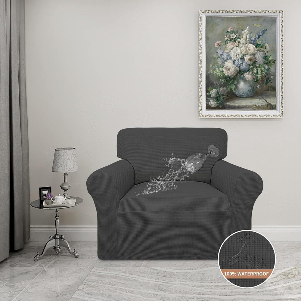 Easy-Going 100% Waterproof Chair Couch Cover, Stretch Jacquard Sofa Cover