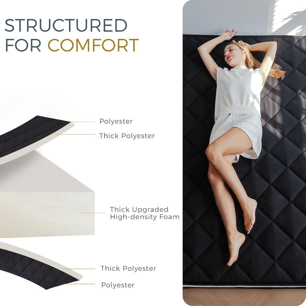 MAXYOYO 6" Extra Thick Japanese Futon Floor Mattress Foldable Queen Size