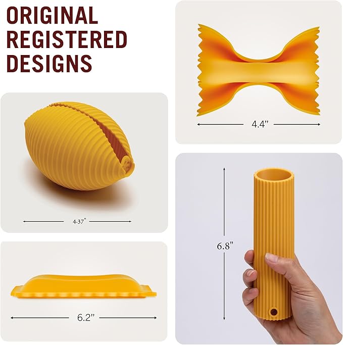 Monkey Business Silicone Kitchen Tools in Gift Box/ 4 Big Pasta shaped kitchen