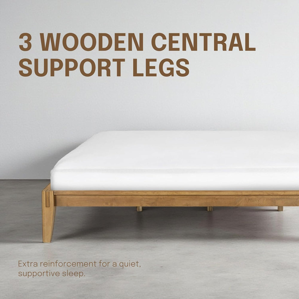 Sapa Solid Wood Platform Bed Frame – Minimalist, Japanese Joinery, No Box Spr...