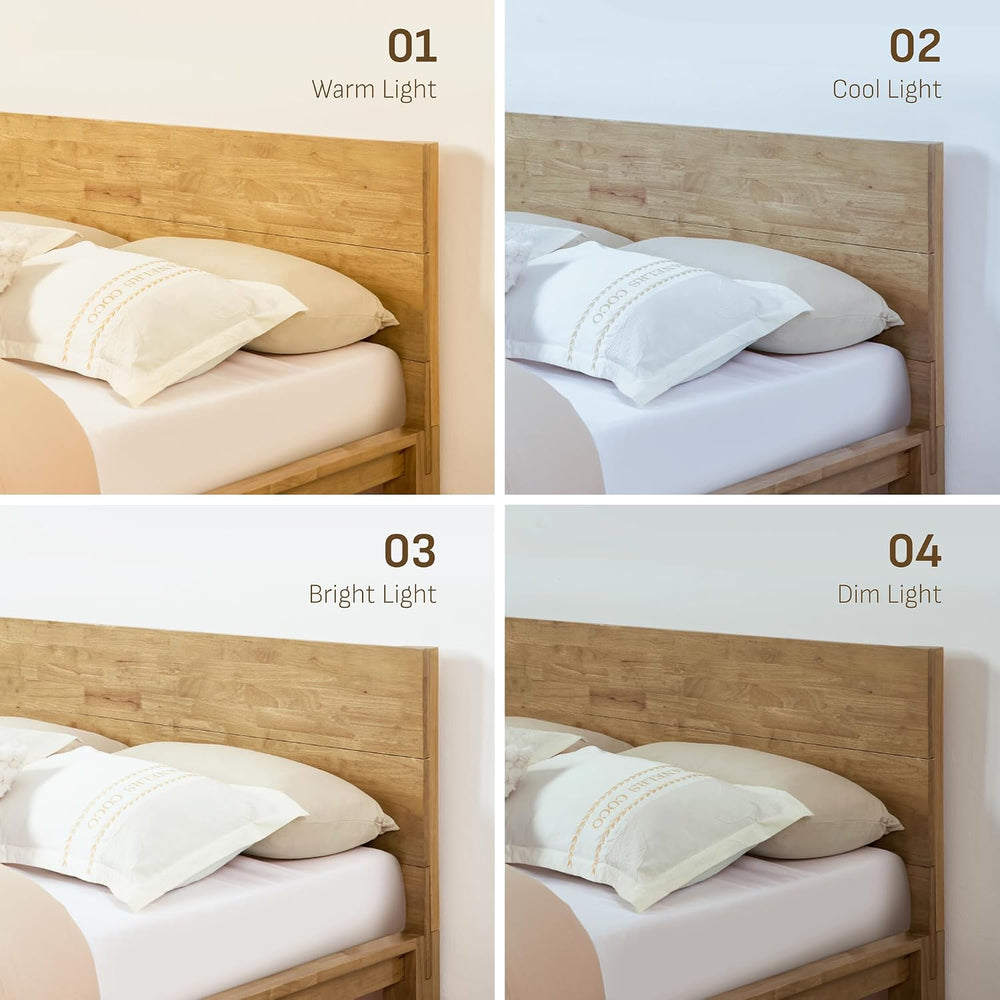 Softa Mikor Queen Japanese Joinery Bed Frame, Solid Wood, No-Tool Setup