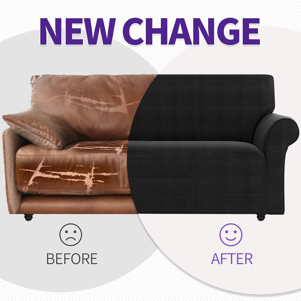 ZNSAYOTX Chair Slipcovers with Arms for Living Room High Stretchy Spandex Pet...