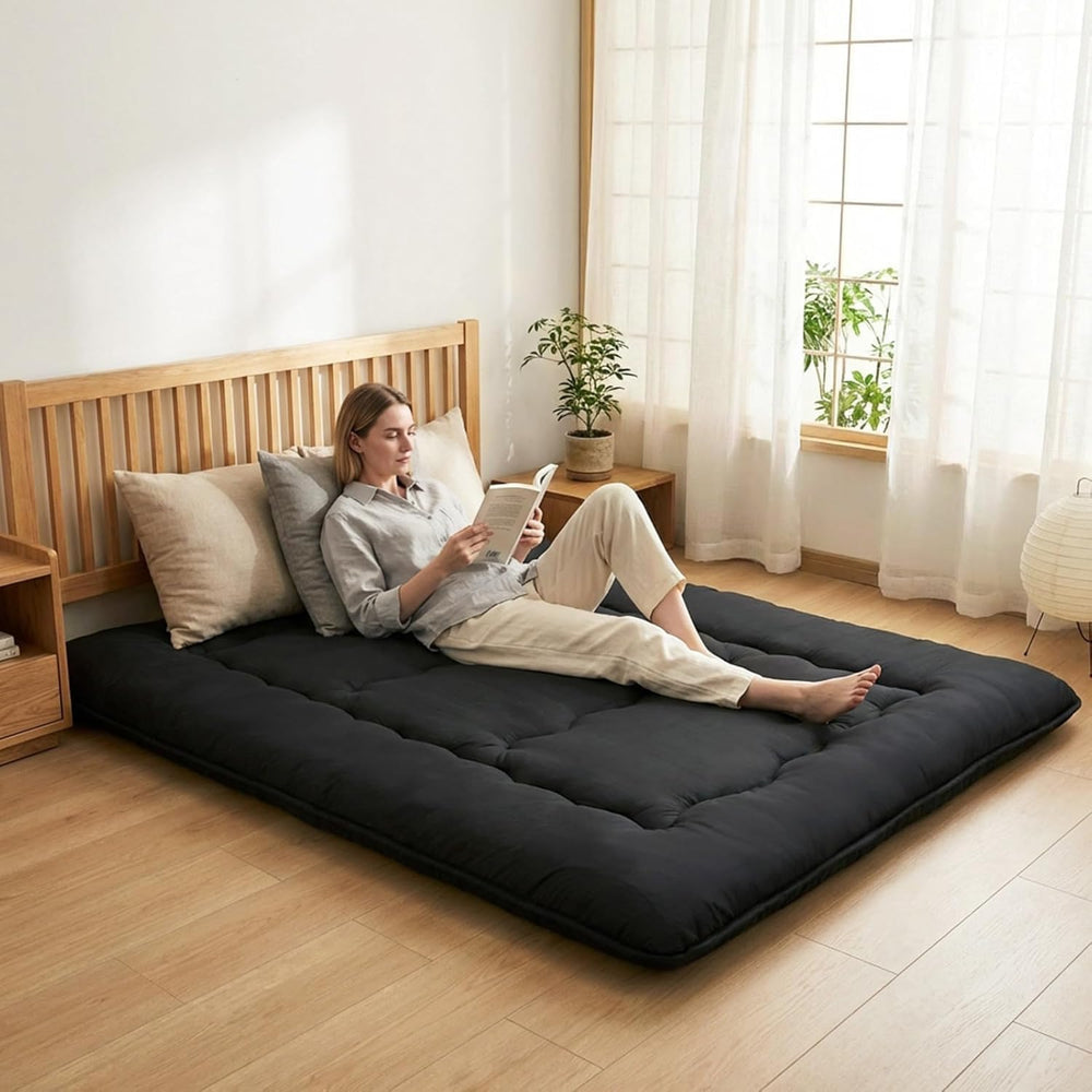 Simple Deluxe 4-Inch Twin Tatami Mattress, Japanese Futon Foldable Mattress w...