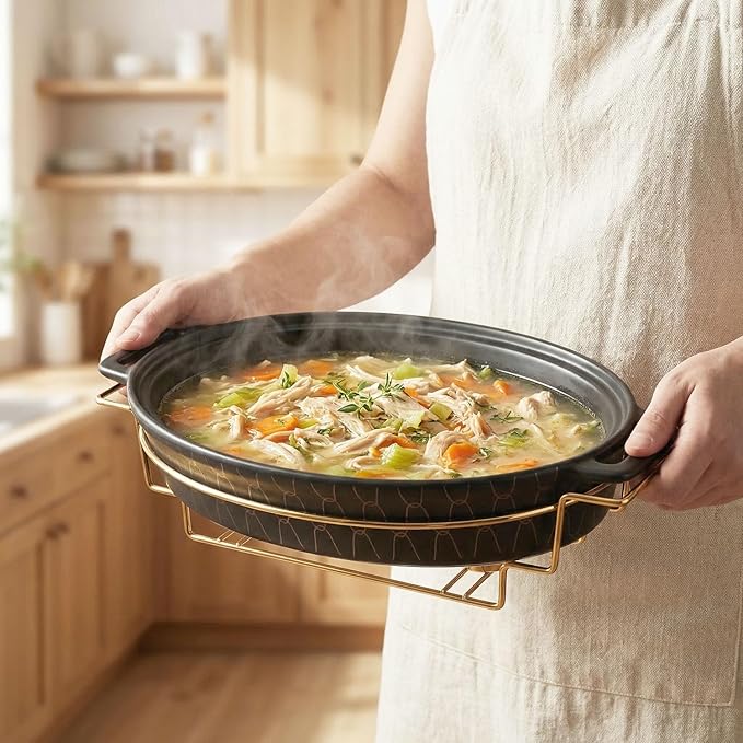 12" x 8" Ceramic Oval Casserole Dish