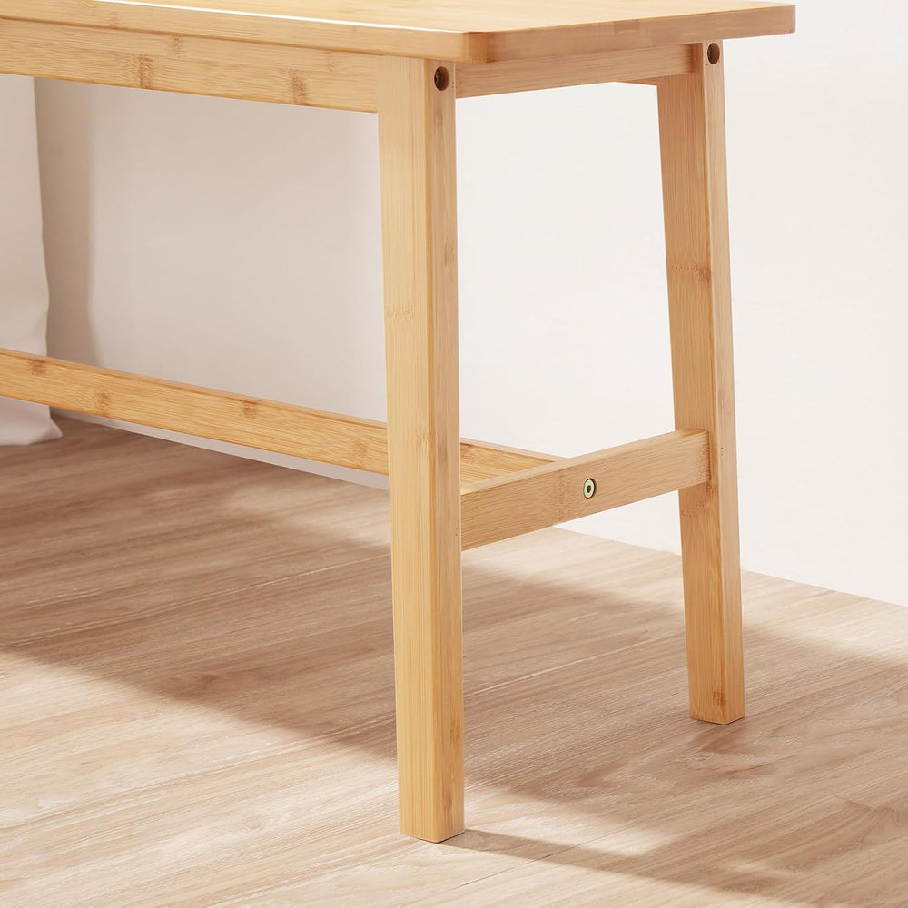HOOBRO 39.3'' Bamboo Dining Bench, Farmhouse Table Bench, Kitchen &am...