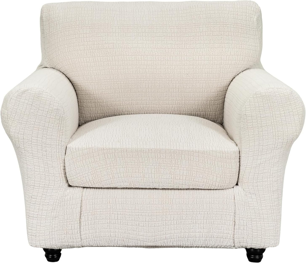 Sofa Cover Armchair Slipcover Chair Cover 2-Piece Couch Slipcover with Arms