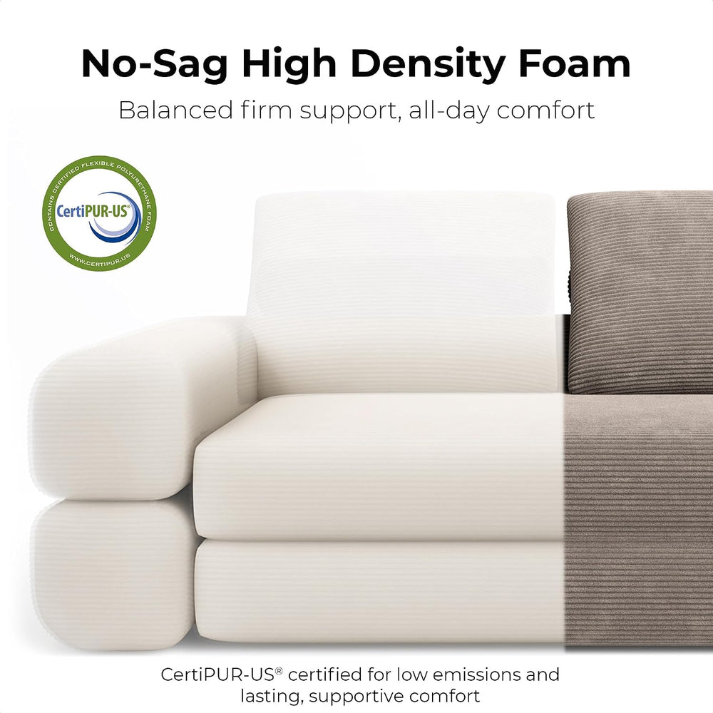 LIKIMIO FlipNest 3-in-1 Convertible Sleeper Sofa, Light Brown