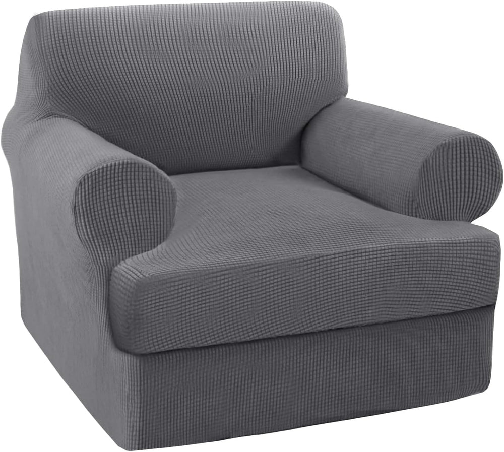 Turquoize T Cushion Chair Slipcover Armchair Slipcover for Living Room Stretc...