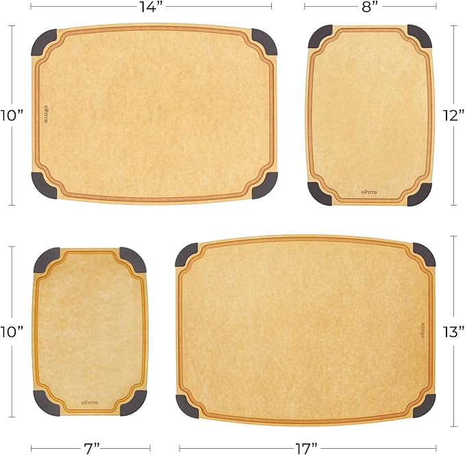 Elihome Essential Series 4-in1 Cutting Board Set