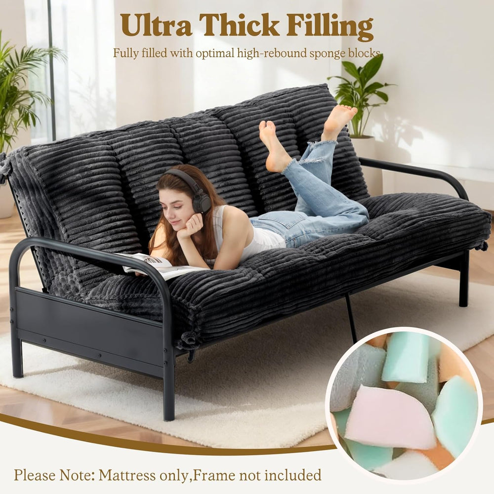 10" Futon Mattress Queen Size, Ultra Thick Futons Sofa Couch Bed Sleeper...
