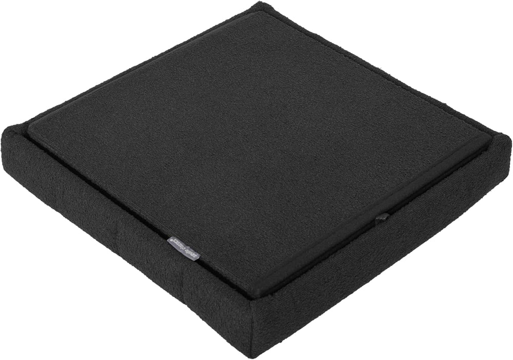 Seville Classics Cushioned Fabric Ottoman Hidden Storage Chest Footrest Chair...