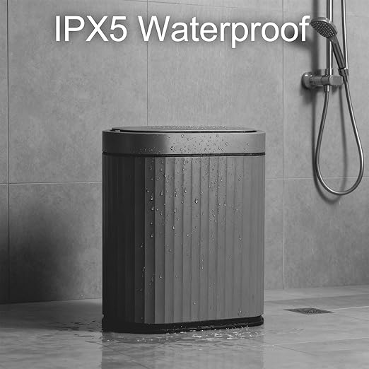 ELPHECO Bathroom Motion Sensor Trash can, 2 Gallon Automatic Garbage Can