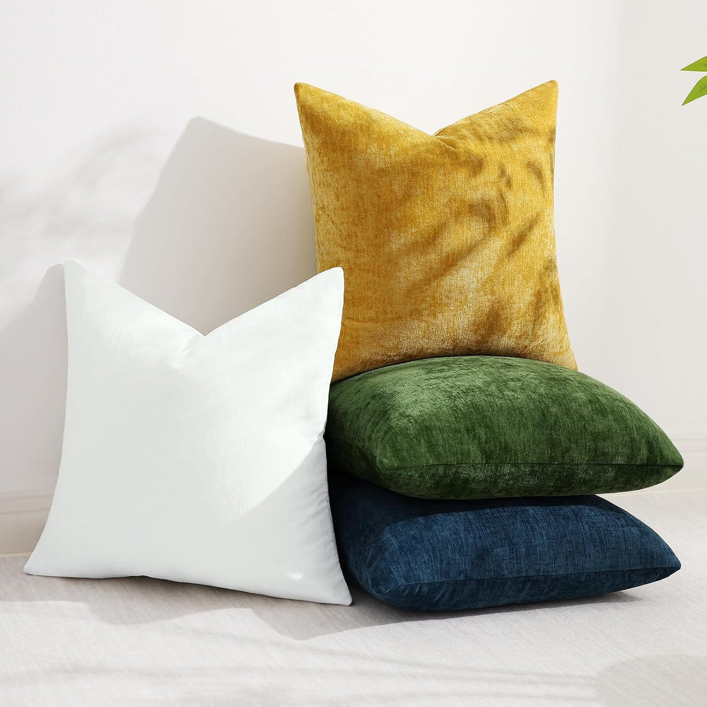 decorUhome Christmas Navy Blue Throw Pillow Covers 24X24 Set of 2